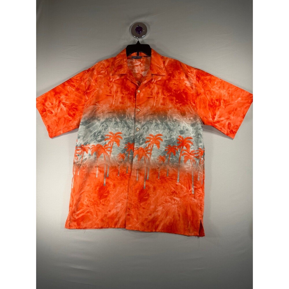 Jordan Craig Mens LG Summer In Paradise Button Down Hawaiian Tropical Shirt